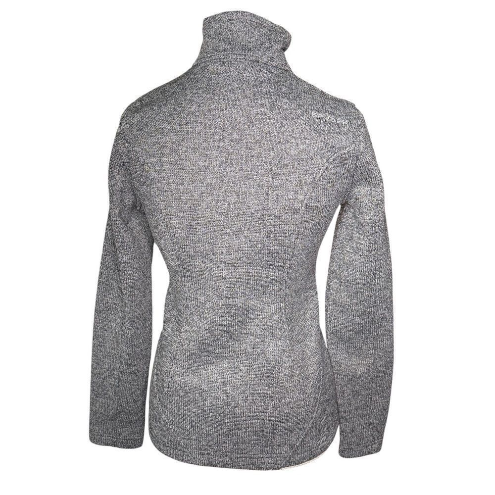 Spyder Grey Women’s Sweater Fleece Jacket Full-zip Closure Zippered Pockets Sm - Picture 3 of 13